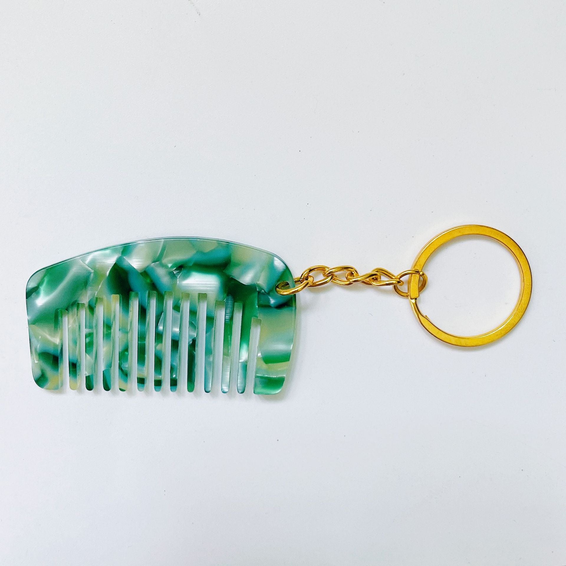 Wholesale Acetate Sheet Mini Comb Keychain